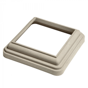 Нижний кант столба CM Railing (для столба D 120) white wood (белое дерево)