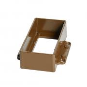 Соединитель перила прямой CM Railing 90х45 мм teak (тик) alu