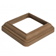 Нижний кант столба CM Railing (для столба D 120) teak (тик)