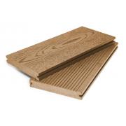 Террасная доска Grand Line 140мм вельвет и тиснение Массив Бронза 4м (БШТ)