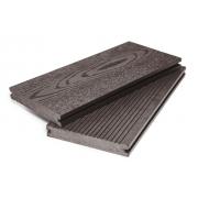 Террасная доска Grand Line 140мм вельвет и тиснение Массив Венге 4м (БШТ)