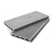 Террасная доска Grand Line 140мм вельвет и тиснение Серый 4м (БШТ)