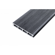 Террасная доска Grand Line 150х25мм 3D Винтаж Темно-серый 4м