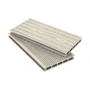 Террасная доска Grand Line 160мм вельвет и тиснение Слоновая кость 4м (БШТ)