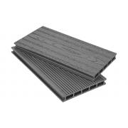 Террасная доска Grand Line 160мм вельвет и тиснение Графит 3м (БШТ)