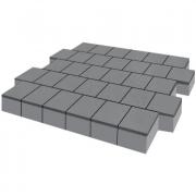 Плитка тротуарная SteinRus Армор высота 100мм гладкий серый