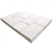 Плитка тротуарная SteinRus Инсбрук Ланс высота 60мм гладкий Моноцвет белый