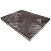 Плитка тротуарная SteinRus Инсбрук Ланс высота 60мм гладкий ColorMix браун