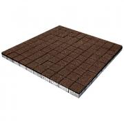Плитка тротуарная SteinRus Квадрат малый высота 60мм Native Моноцвет коричневый