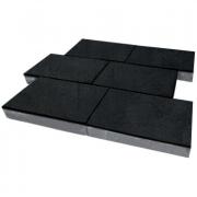 Плитка тротуарная SteinRus Парк Плейс высота 80мм гладкий Моноцвет графит