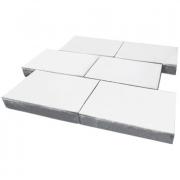 Плитка тротуарная SteinRus Парк Плейс высота 80мм гладкий Моноцвет белый