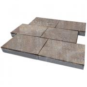 Плитка тротуарная SteinRus Парк Плейс высота 80мм гладкий ColorMix берилл