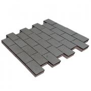 Плитка тротуарная SteinRus Севилья высота 80мм гладкий серый