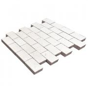 Плитка тротуарная SteinRus Севилья высота 80мм гладкий Моноцвет белый