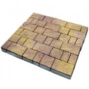 Плитка тротуарная SteinRus Старый город высота 60мм гладкий ColorMix тахель