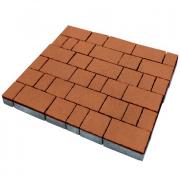 Плитка тротуарная SteinRus Старый город высота 60мм гладкий Моноцвет оранжевый