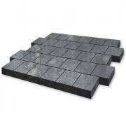 Плитка тротуарная SteinRus Валенсия высота 80мм гладкий ColorMix актау