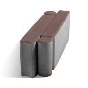 Бордюр шарнирный БРШ Коричневый h200 500х78