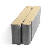 Бордюр шарнирный БРШ Песочный h200 500х78