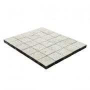 Плитка тротуарная Сити Гранит на белом h80 600х300