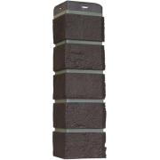 Угол Grand Line Состаренный кирпич Design шоколадный со швом RAL 7006