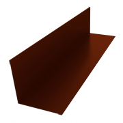 Угол внутренний 110х110 0,45 PE с пленкой RAL 3009 оксидно-красный (2м)