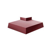 Угол отлива внешний 100 0,45 Drap TX с пленкой RAL 3005 красное вино