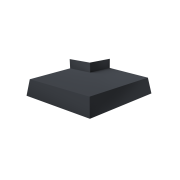 Угол отлива внешний 100 0,45 Drap TX с пленкой RAL 7024 мокрый асфальт