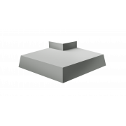 Угол отлива внешний 100 0,45 PE с пленкой RAL 7005 мышино-серый