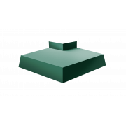 Угол отлива внешний 100 0,45 PE с пленкой RAL 6005 зеленый мох