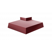 Угол отлива внешний 100 0,45 PE с пленкой RAL 3005 красное вино