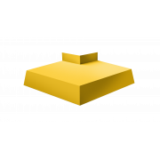 Угол отлива внешний 100 0,45 PE с пленкой RAL 1018 цинково-желтый