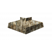 Угол отлива внешний 100 0,45 Print Elite с пленкой Fine Stone TwinColor