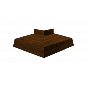 Угол отлива внешний 100 0,45 Print Elite с пленкой Choco Wood TwinColor