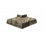Угол отлива внешний 100 0,45 Print Elite с пленкой King Stone TwinColor