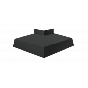 Угол отлива внешний 100 0,5 Satin Matt с пленкой RAL 7016 антрацитово-серый