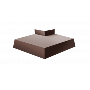 Угол отлива внешний 100 0,5 Satin Matt с пленкой RAL 8017 шоколад