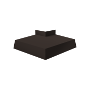 Угол отлива внешний 100 0,5 Satin с пленкой RR 32 темно-коричневый