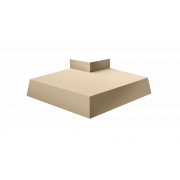 Угол отлива внешний 100 0,5 Satin с пленкой RAL 1015 светлая слоновая кость