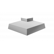 Угол отлива внешний 100 0,5 Satin с пленкой RAL 7004 сигнальный серый