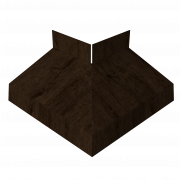 Угол отлива внешний 70 0,45 Print-Double Elite с пленкой Antique Wood