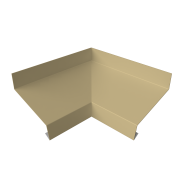 Угол отлива внутренний 70 0,45 PE с пленкой RAL 1014 слоновая кость