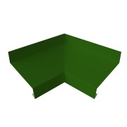 Угол отлива внутренний 70 0,45 PE с пленкой RAL 6002 лиственно-зеленый