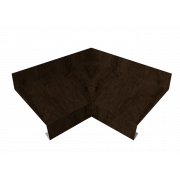 Угол отлива внутренний 70 0,45 Print-Double Elite с пленкой Antique Wood