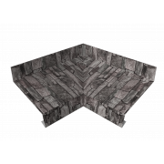 Угол отлива внутренний 70 0,45 Print Elite с пленкой Fine Stone TwinColor