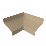 Угол отлива внутренний 70 0,45 Print Elite с пленкой Milky Wood TwinColor