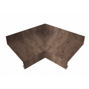 Угол отлива внутренний 70 0,45 Print Premium с пленкой Almond Wood Fresh