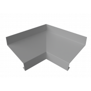 Угол отлива внутренний 70 0,5 Satin с пленкой RAL 9006бело-алюминиевый