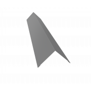 Угол внешний 110х110 0,45 PE с пленкой RAL 9006бело-алюминиевый (3м)