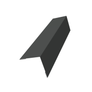 Угол внешний 30х30 0,45 PE с пленкой RAL 7016 антрацитово-серый (3м)